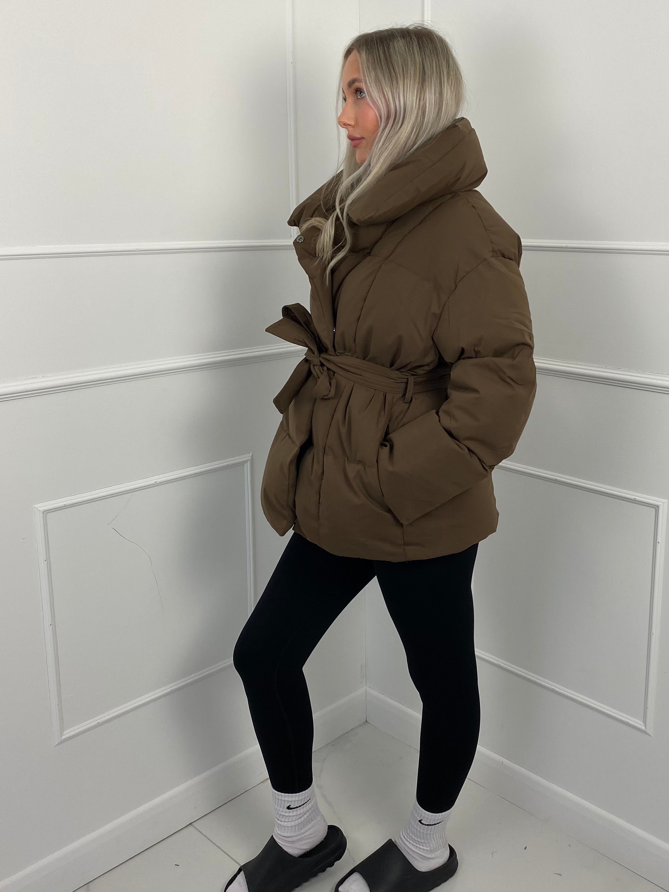 Jenna™ | Short Belted Puffer Jacket