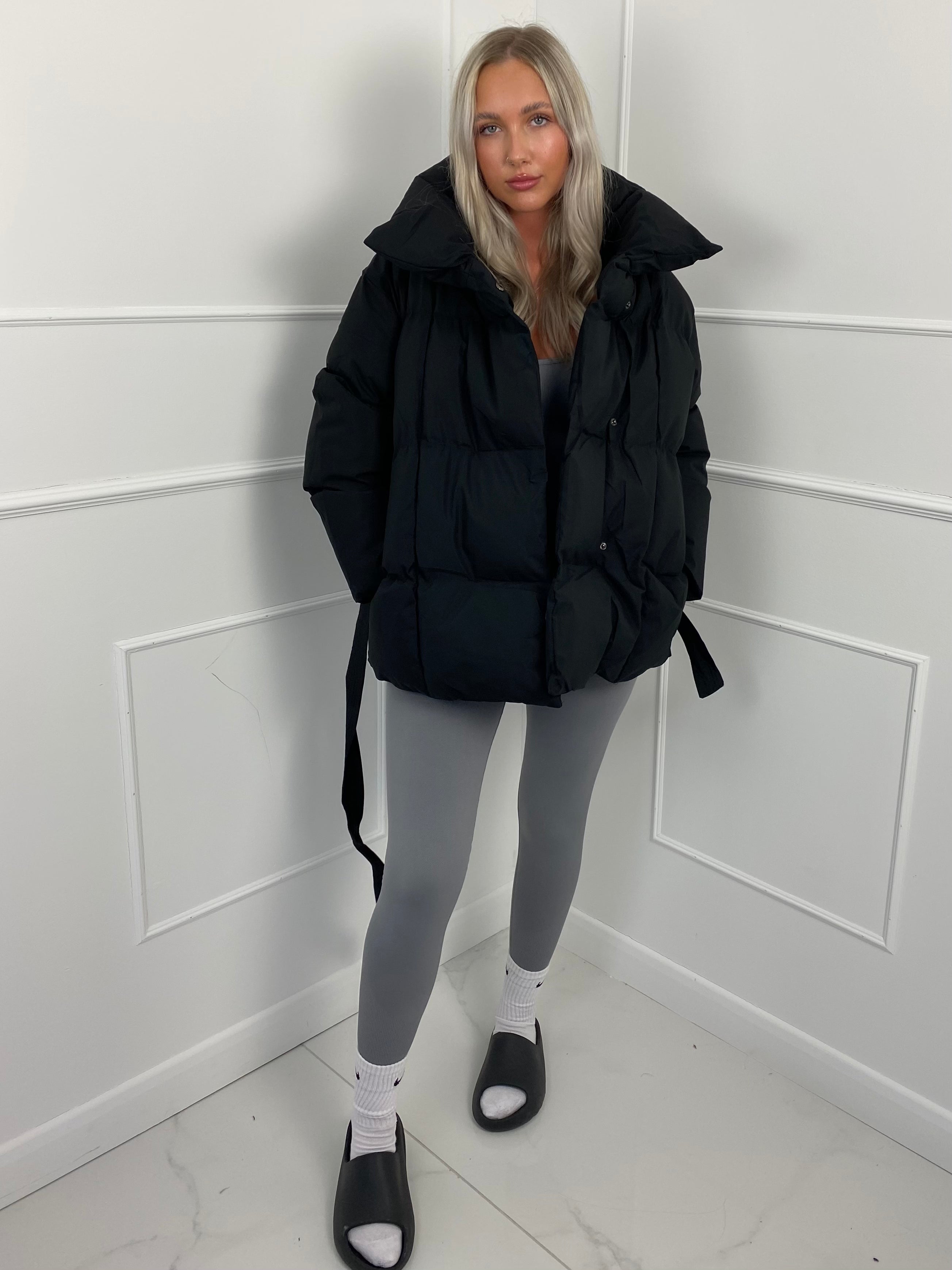 Jenna™ | Short Belted Puffer Jacket
