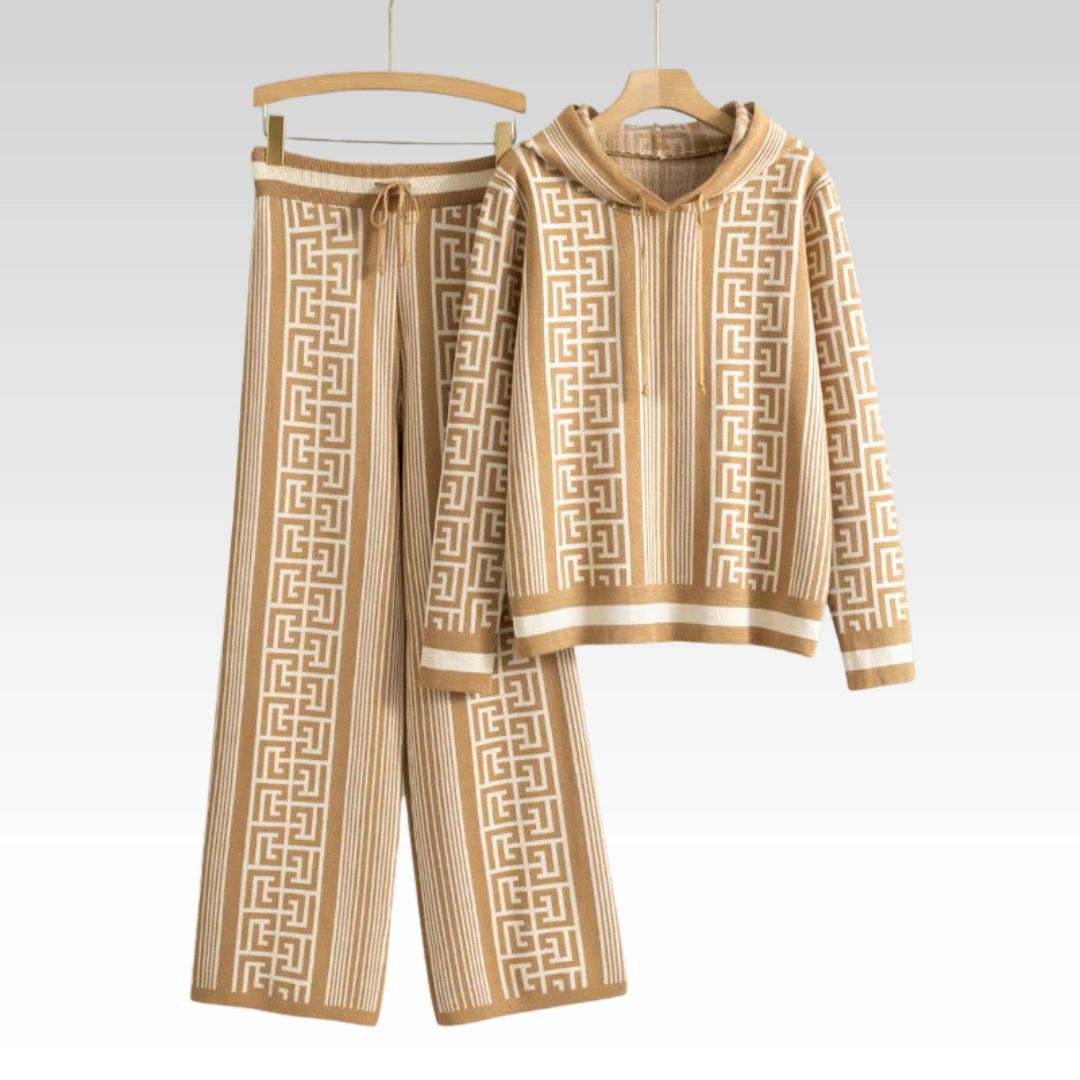 Liana | Patterned Knit Lounge Set