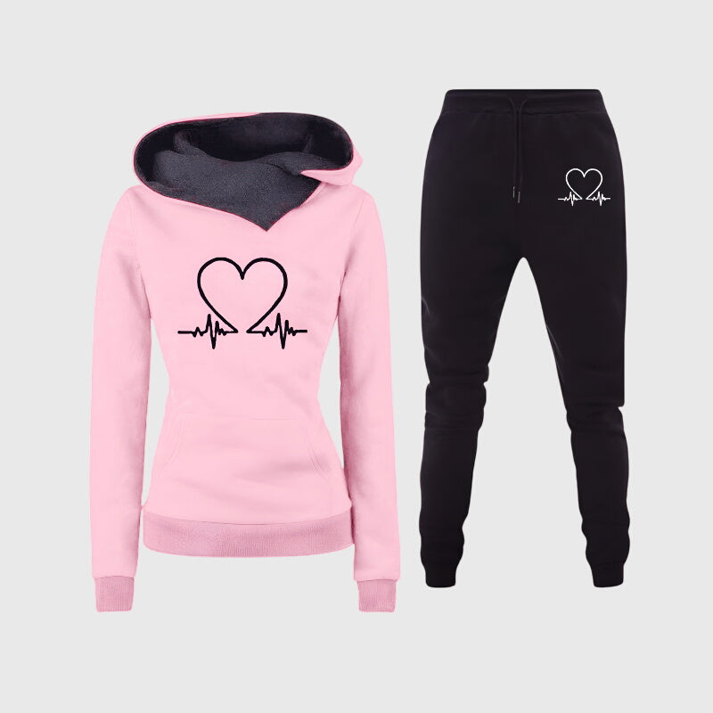 Louise | Cozy Heartbeat Hoodie Set