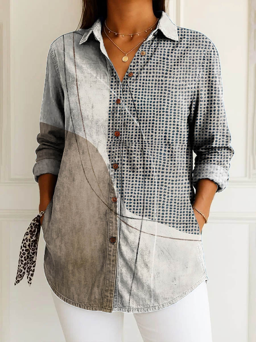 Jillian | Coastal Mosaic Shirt