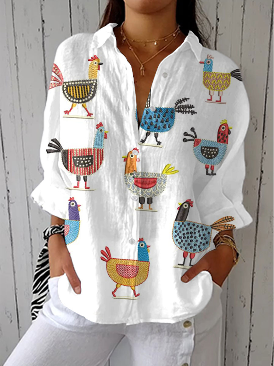 Christina | Playful Hen Blouse