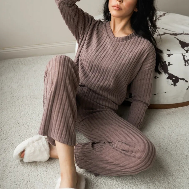 Theresa | Ribbed Knit Lounge Set