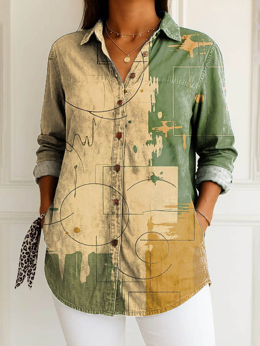 Karla | Abstract Terrain Shirt