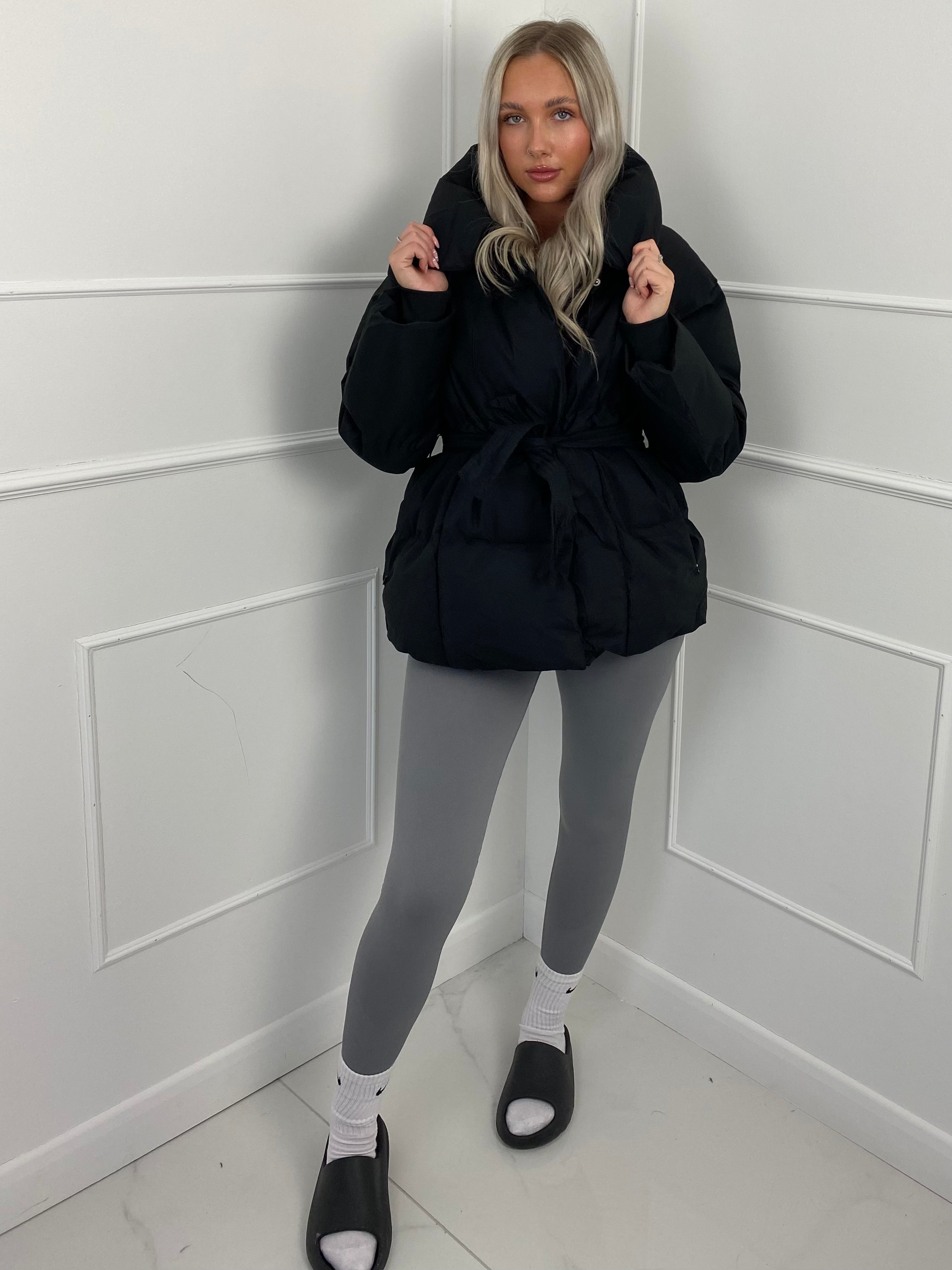 Jenna™ | Short Belted Puffer Jacket
