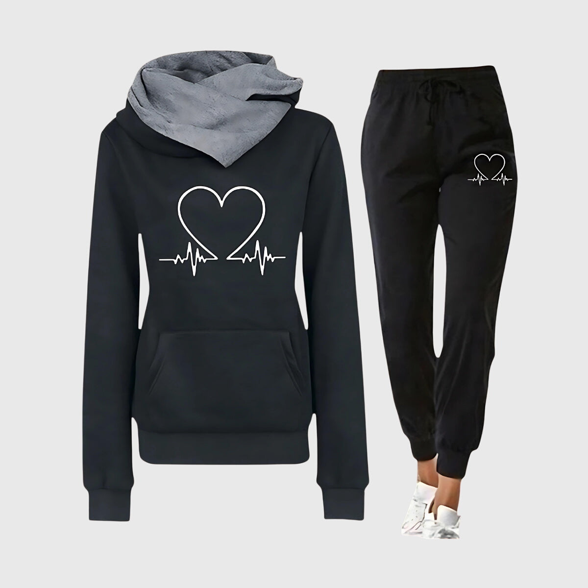 Louise | Cozy Heartbeat Hoodie Set